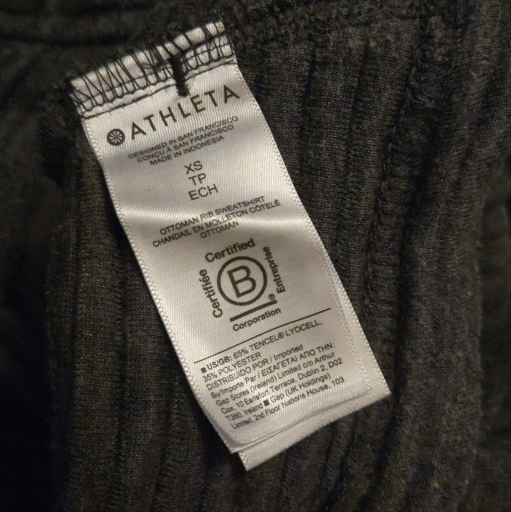 Athleta Ottoman Rib Sweatshirt - Picture 10 of 11
